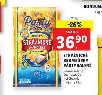 Lidl Strážnické brambůrky párty balení nabídka