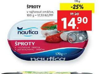 Lidl Šproty nabídka