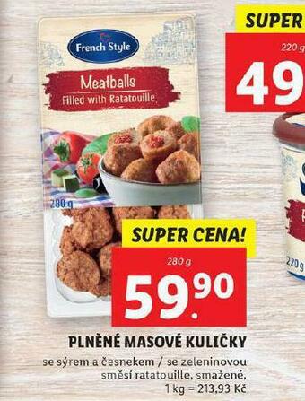 Lidl Plněné masové kuličky nabídka
