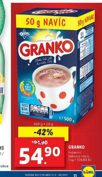 Lidl Orion granko nabídka