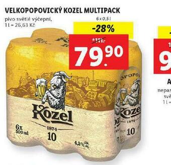 Lidl Pivo velkopopovický kozel 10 nabídka