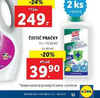 Lidl Čistič pračky nabídka