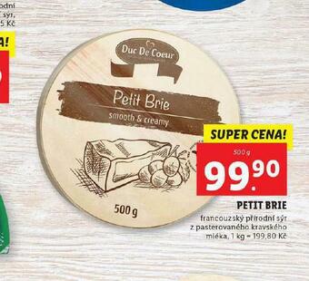 Lidl Petit brie nabídka