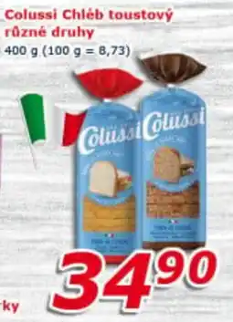 ESO MARKET Colussi chléb toustový různé druhy nabídka