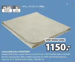 JYSK LiahoVDEN lněná přikrývka nabídka