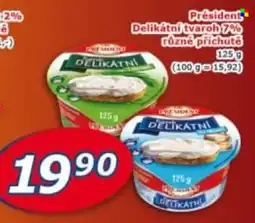 ESO MARKET President delikátní tvaroh nabídka