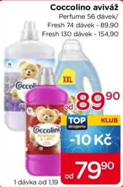 TOP drogerie Coccolino aviváž nabídka