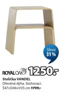 JYSK Royal Oak Stolička Vandel nabídka