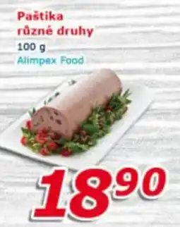 ESO MARKET Alimpex Food Paštika různé druhy nabídka
