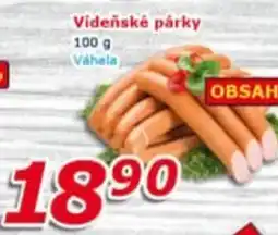 ESO MARKET Videňské párky nabídka