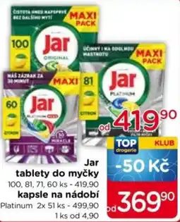 TOP drogerie Jar tablety do myčky nabídka