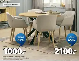 JYSK Jídelní stůl a adslev jídelní židle nabídka