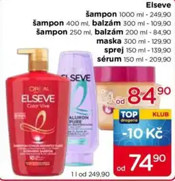TOP drogerie Elseve šampon balzám maska sprej sérum nabídka