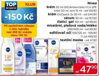 Nivea krém Q10/Antiwrinkle/+C/s SPF