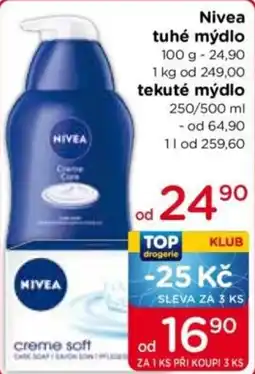 TOP drogerie Nivea creme soft nabídka