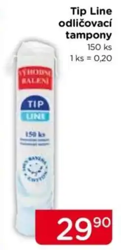TOP drogerie Tip Line odličovací tampony nabídka