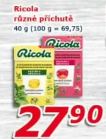 Ricola různé příchutě