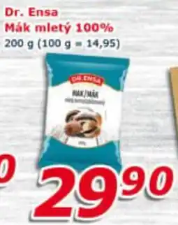 ESO MARKET Dr. Ensa mák mletý 100% nabídka