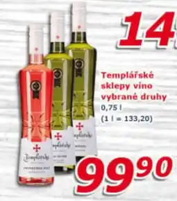 ESO MARKET Templářské sklepy víno nabídka