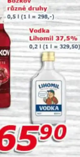 ESO MARKET Lihomil vodka nabídka