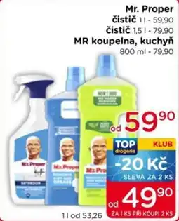 TOP drogerie Mr. Proper čistič nabídka