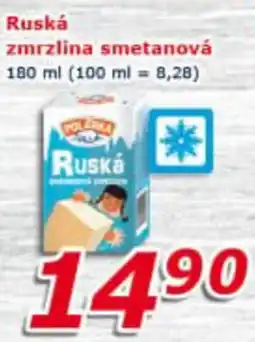 ESO MARKET Polárka ruská zmrzlina smetanová nabídka