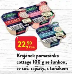 MP Krásno Krajánek pomazánka cottage se šunkou, se suš. rajčaty, s tuňákem nabídka