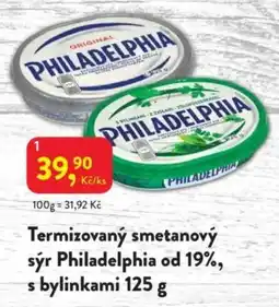 MP Krásno Philadelphia termizovaný smetanový sýr s bylinkami nabídka