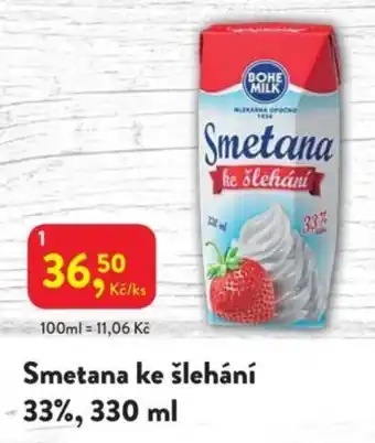 Bohemia smetana ke šlehání