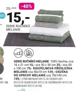 Möbelix Melanie ručníky nabídka