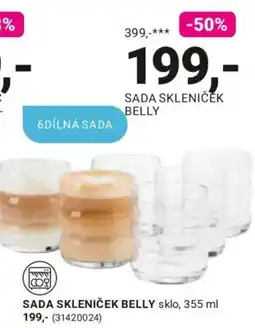 Möbelix Belly skleniček nabídka