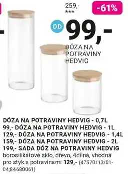Möbelix Hedvig dóza na potraviny nabídka