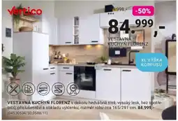 Möbelix Vertico vestavná kuchyň florenz nabídka