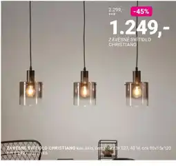 Möbelix Christiano závěsné svítidlo nabídka