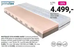 Möbelix primatex matrace viva kombi hard nabídka