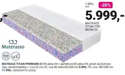 Möbelix Materasso matrace titan premium 22 nabídka