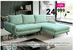 Möbelix Wave rohová sedačka nabídka