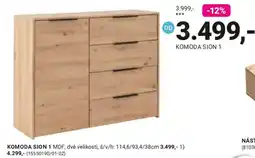 Möbelix Komoda sion 1 nabídka
