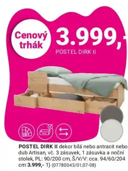 Möbelix Postel Dirk II nabídka