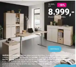 Möbelix Skříňový systém siena dekor kašmír/dub riva, soft-close systém, kovové úchytky, š/v/h: cca. 80/198/38 cm 10.490,- š/v/h: cca nabídka