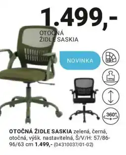 Möbelix Saskia otočná židle nabídka