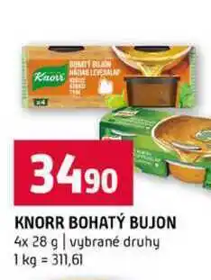Terno KNORR BOHATÝ BUJON 4x 28 g vybrané druhy nabídka