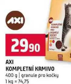 Terno AXI KOMPLETNI KANIVO 400 g granule pro kočky nabídka