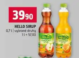 Terno HELLO SIRUP 0,7l vybrané druhy nabídka