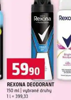 Terno REXONA DEODORANT 150 ml vybrané druhy nabídka