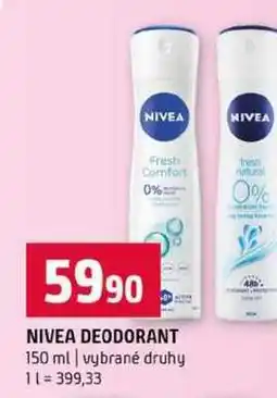 Terno NIVEA DEODORANT 150 ml vybrané druhy nabídka