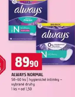 Terno ALWAYS NORMAL NORMAL 58-60 ks hygienické intimky vybrané druhy nabídka