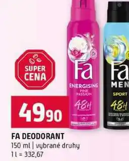 Terno FA DEODORANT 150 ml vybrané druhy nabídka