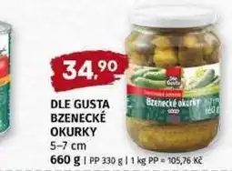 Terno DLE GUSTA BZENECKÉ OKURKY 5-7 cm nabídka