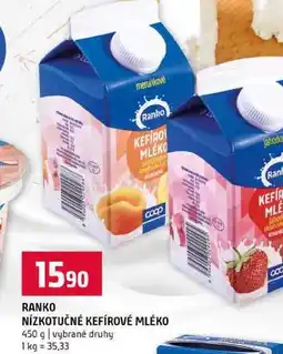 Terno RANKO NÍZKOTUČNÉ KEFÍROVÉ MLÉKO 450 g vybrané druhy nabídka